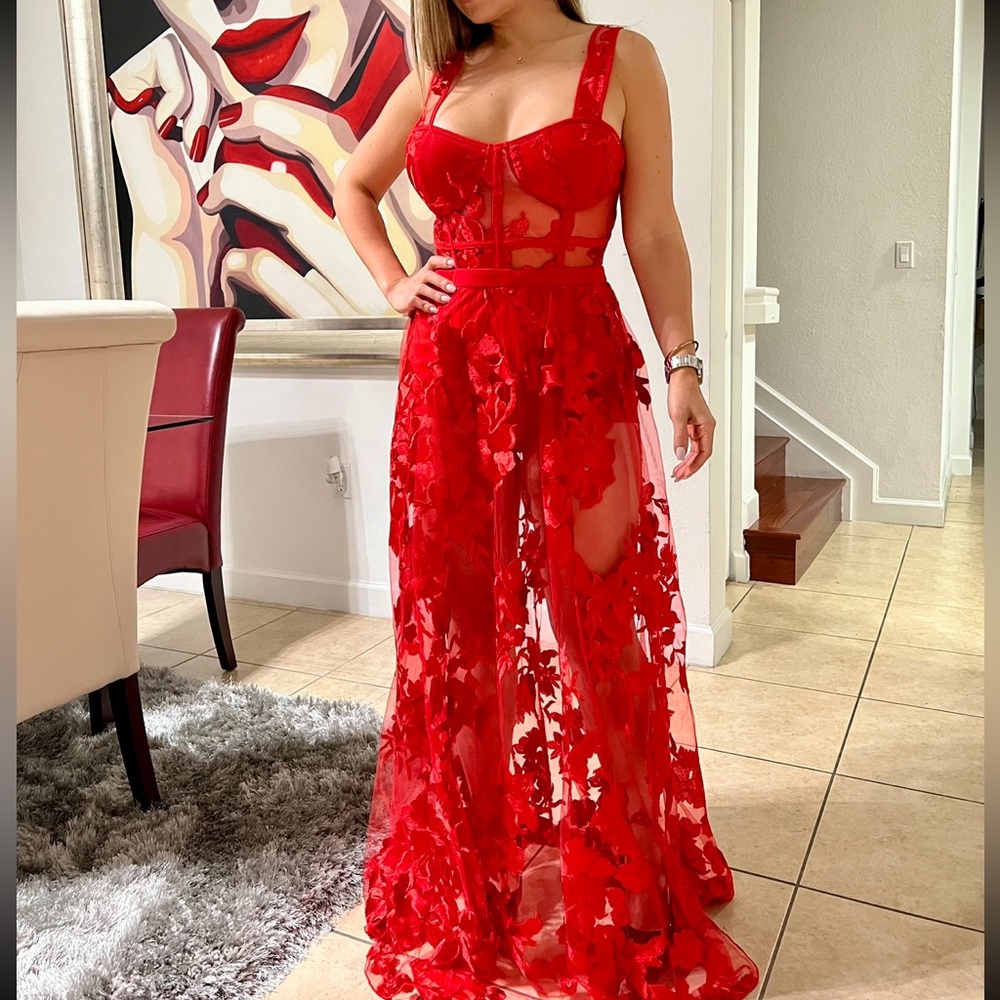 Catalina Red Dress. Size L